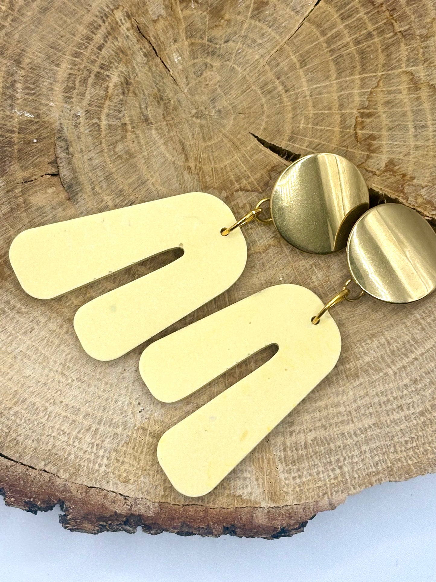Bijoux en jesmonite et acier inoxyable
