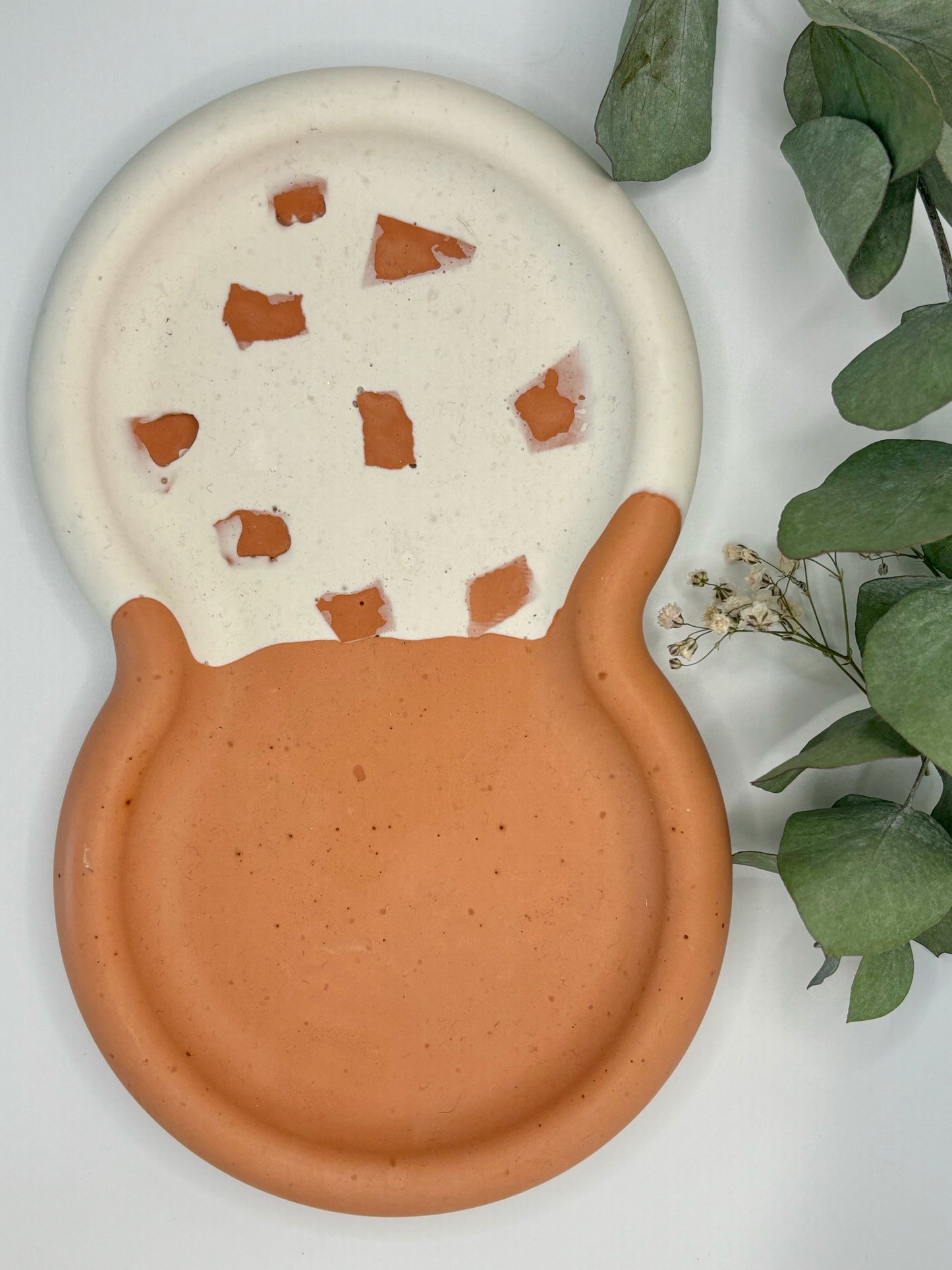 Plateau terrazzo en jesmonite fait main – objet déco design