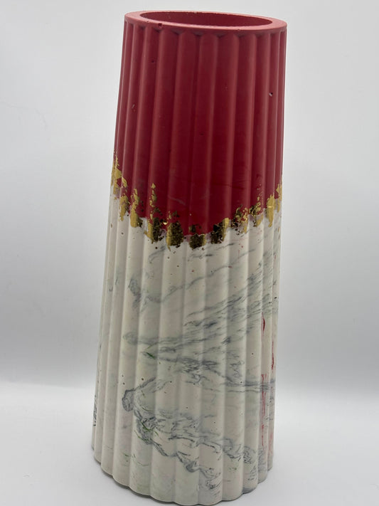 Vase décoratif en jesmonite