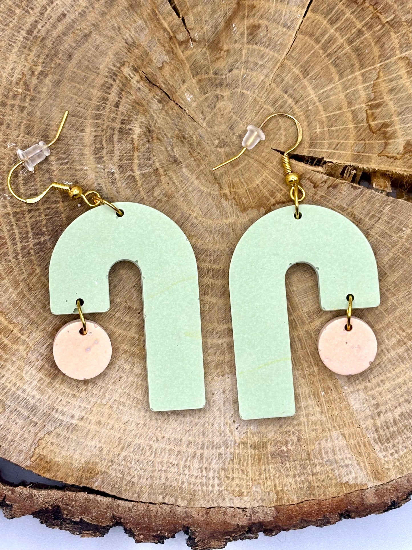 Boucles d’oreilles « Demi-Arche Pastel »