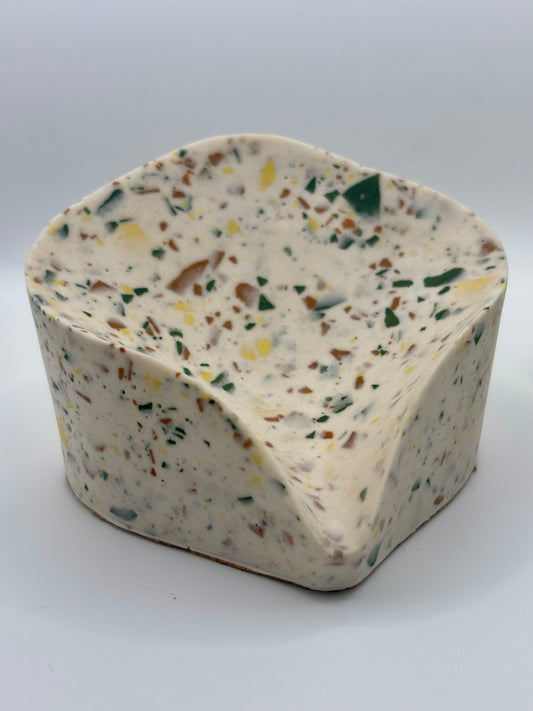 Porte Savon effet Terrazzo en Jesmonite