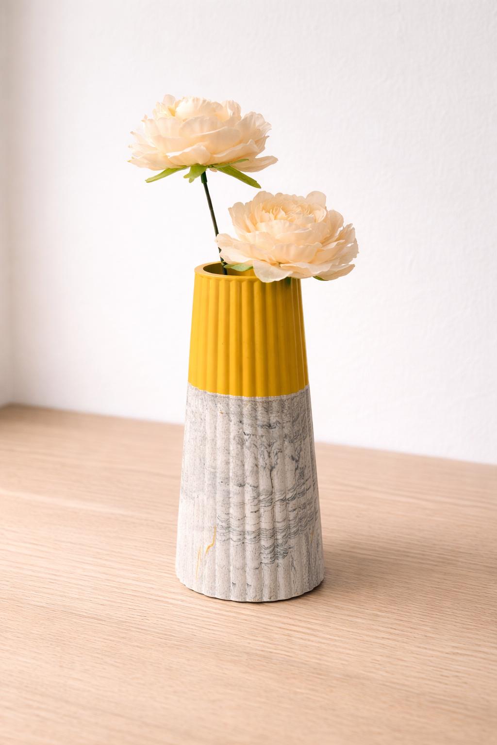 Vase en Jesmonite Marbré Fait Main