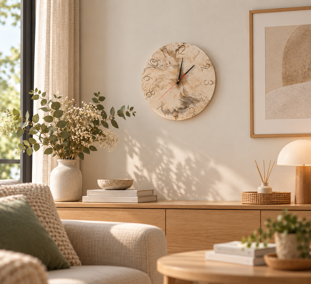 horloge marbre jesmonite studio unik
