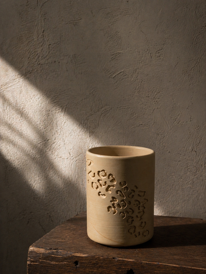 pot jesmonite leopard