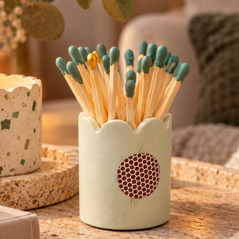 pot allumettes avec grattoir