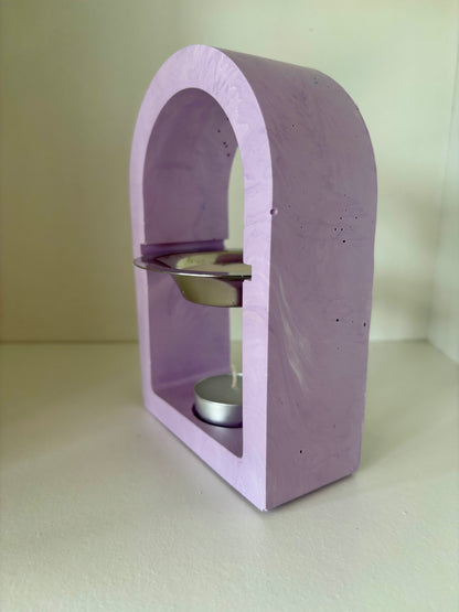 Brûle-parfum artisanal en jesmonite