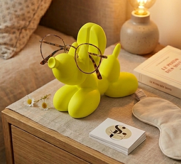 Support Lunettes "Balloon Dog" en Jesmonite